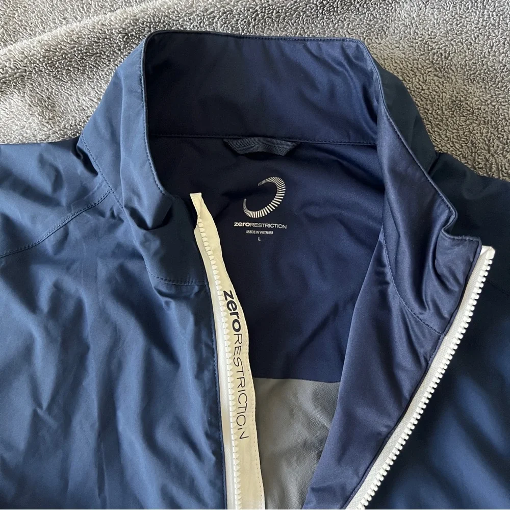 🔥Men's Navy Blue Windbreaker Jacket